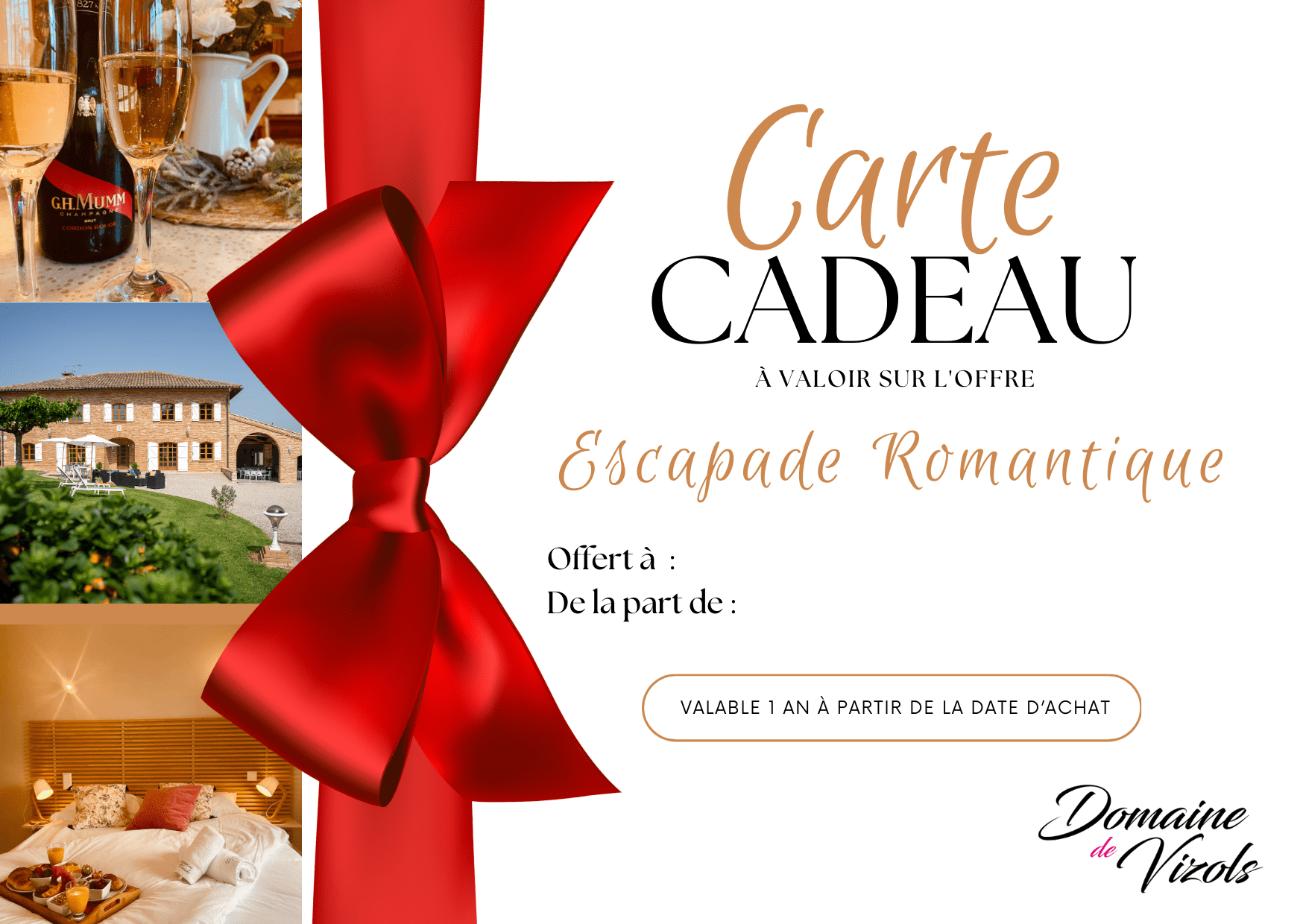 Carte cadeau Carte Cadeau Domaine de Vizols