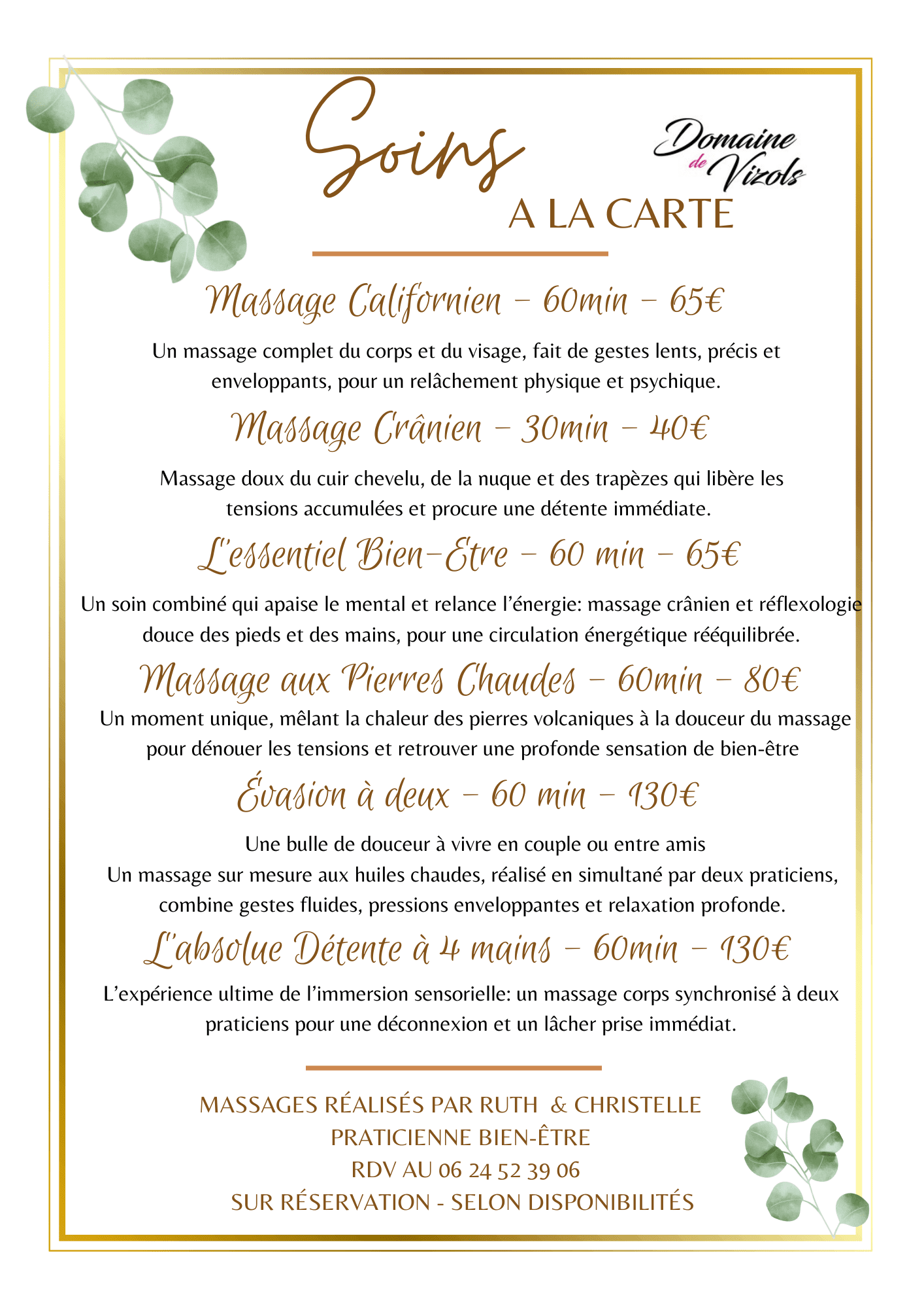 Carte des soins_BIEN-ÊTRE Massage_Domaine de Vizols.pdf
